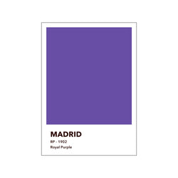 MADRID - ROYAL PURPLE — Art print by Olé Olé from Poster & Frame