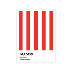 MADRID - INDIAN STRIPES — Art print by Olé Olé from Poster & Frame