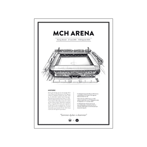 MCH Arena - FC Midtjylland — Art print by Fans Will Know from Poster & Frame