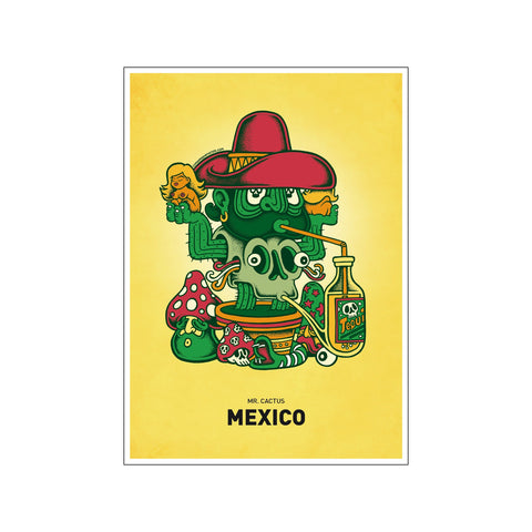 Mr. Cactus — Art print by Copenhagen Poster from Poster & Frame