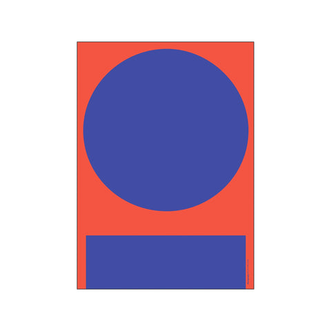 Macrography - Red and Blue — Art print by PLTY from Poster & Frame