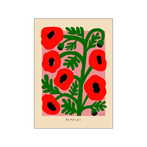 Madelen - Poppies — Art print by PSTR Studio from Poster & Frame