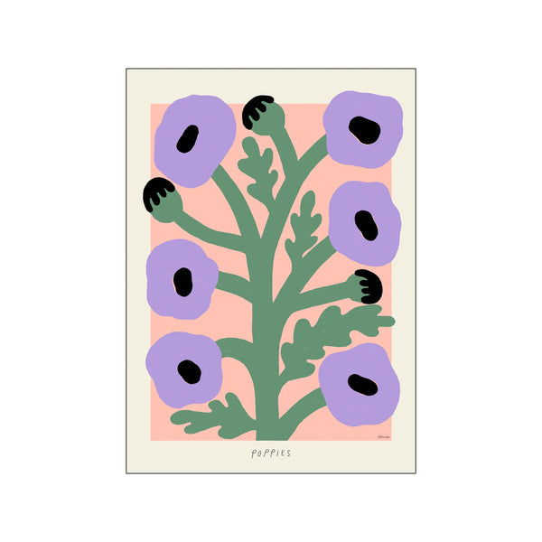 Purple Poppies — Art print by The Poster Club x Madelen Möllard from Poster & Frame