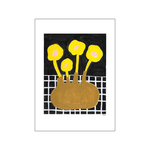 Flowers in Brown Vase — Art print by The Poster Club x Madelen Möllard from Poster & Frame
