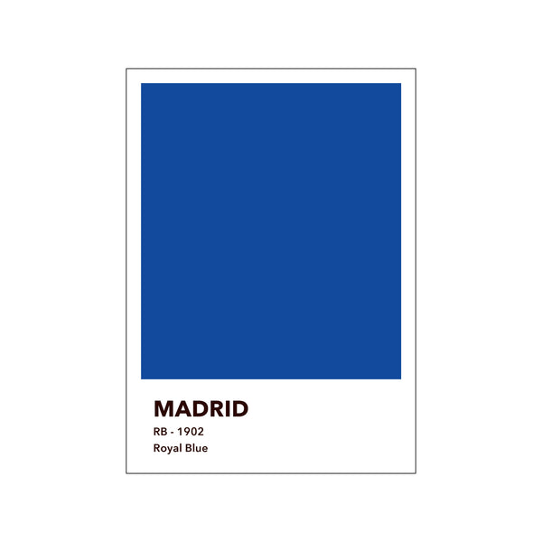 MADRID - ROYAL BLUE — Art print by Olé Olé from Poster & Frame