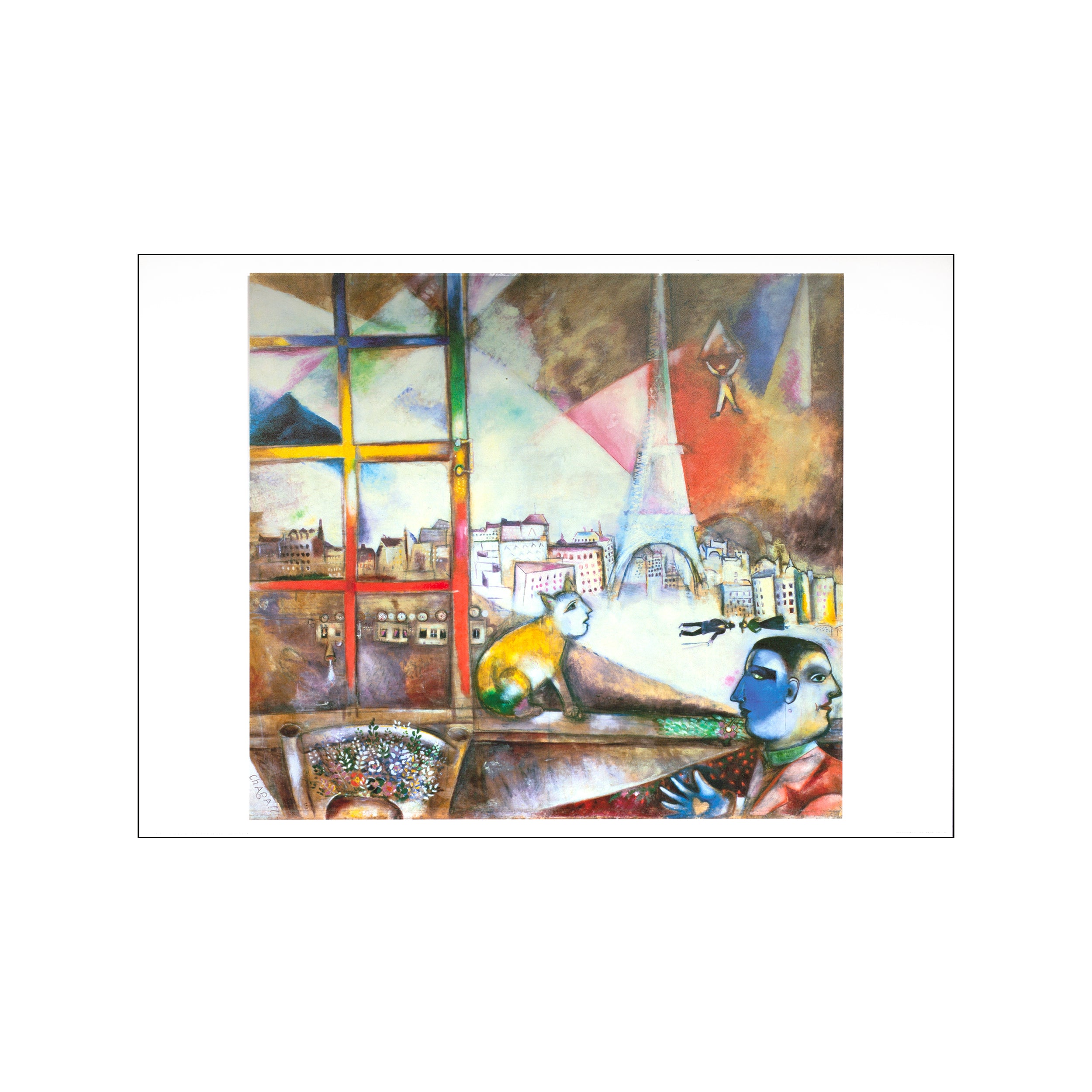 Paris Through the Window - Solomon R. Guggenheim – Poster & Frame