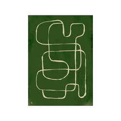 Green Linework 1 — Art print by Marco Marella from Poster & Frame