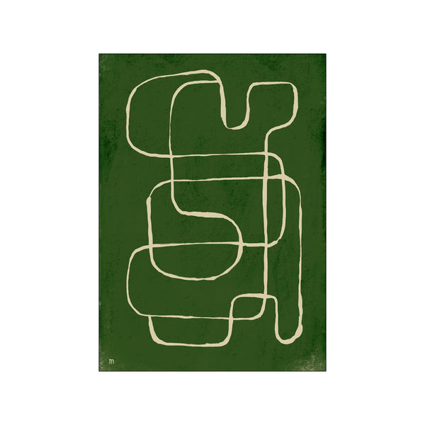 Green Linework 1 — Art print by Marco Marella from Poster & Frame