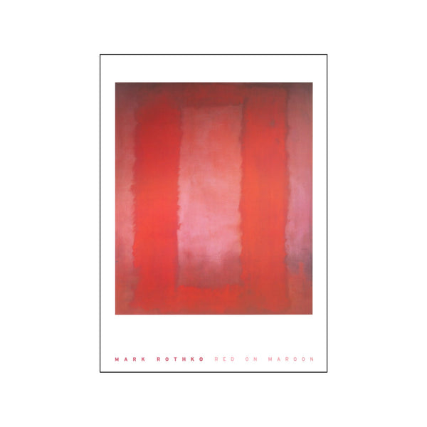 Red on Maroon — Art print by Mark Rothko from Poster & Frame