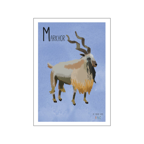 Markhor — Art print by Line Malling Schmidt from Poster & Frame