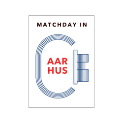 MATCHDAY IN AARHUS — Art print by Olé Olé from Poster & Frame
