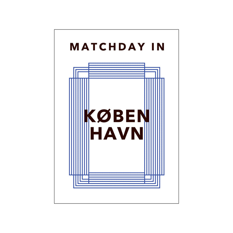MATCHDAY IN KØBENHAVN — Art print by Olé Olé from Poster & Frame