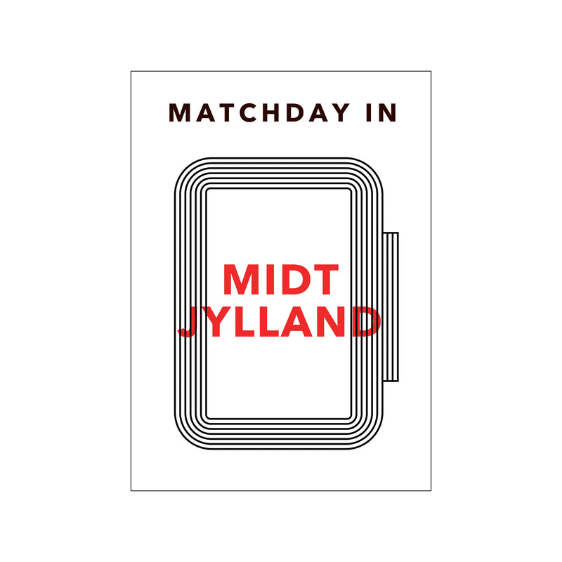 MATCHDAY IN MIDTJYLLAND — Art print by Olé Olé from Poster & Frame
