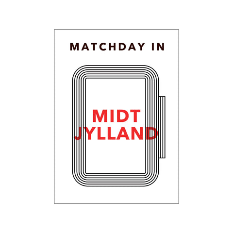 MATCHDAY IN MIDTJYLLAND — Art print by Olé Olé from Poster & Frame