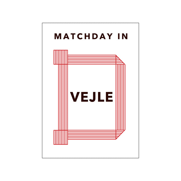 MATCHDAY IN VEJLE — Art print by Olé Olé from Poster & Frame