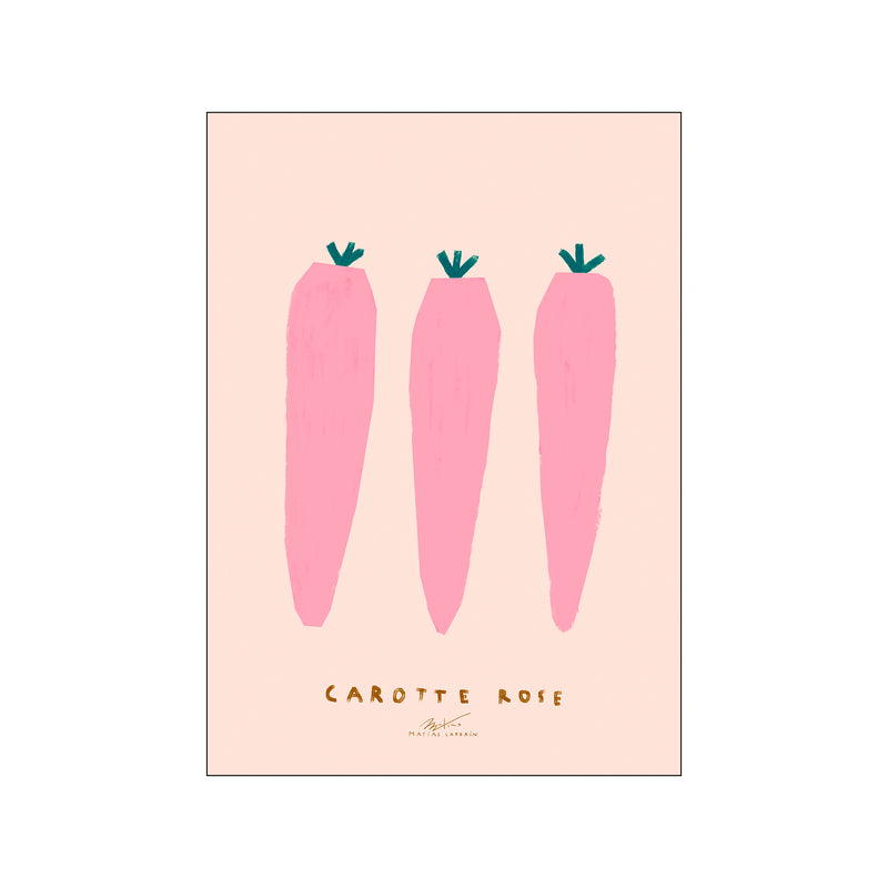 Carotte Rose — Art print by Matías Larraín from Poster & Frame