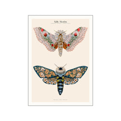 Matos - W. Morris inspired - Silk Moths no. 03 — Art print by PSTR Studio from Poster & Frame