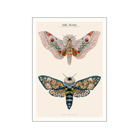 Matos - W. Morris inspired - Silk Moths no. 03 — Art print by PSTR Studio from Poster & Frame