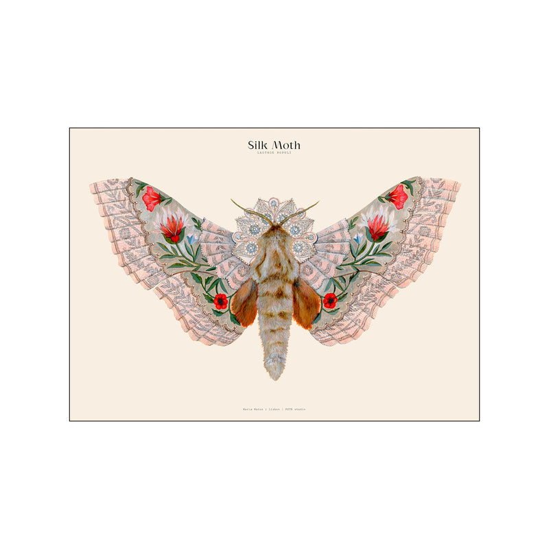 Matos - W. Morris inspired - Silk Moths no. 11 — Art print by PSTR Studio from Poster & Frame