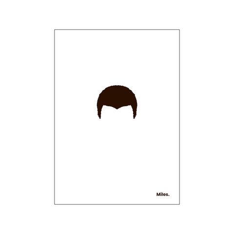 Miles - White — Art print by Mugstars CO from Poster & Frame