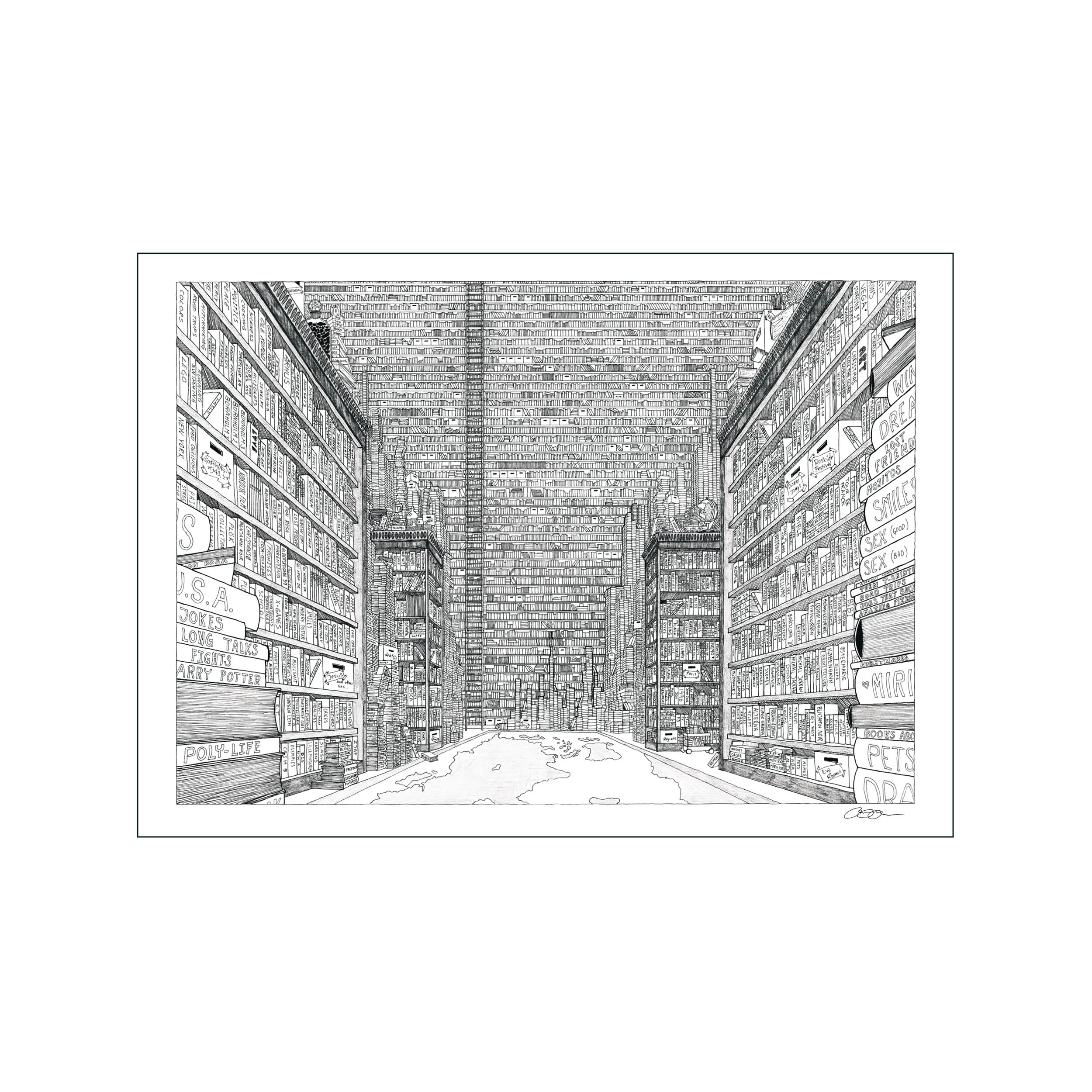 Mind Library – Poster & Frame Art Group