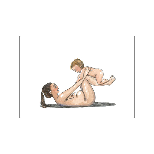 Mom and baby yoga 01 — Art print by Yoga Prints from Poster & Frame