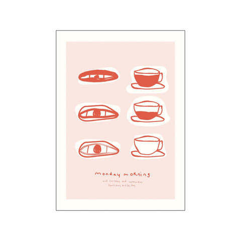 Mondaymorning Soft orange — Art print by Life of van Dijk from Poster & Frame