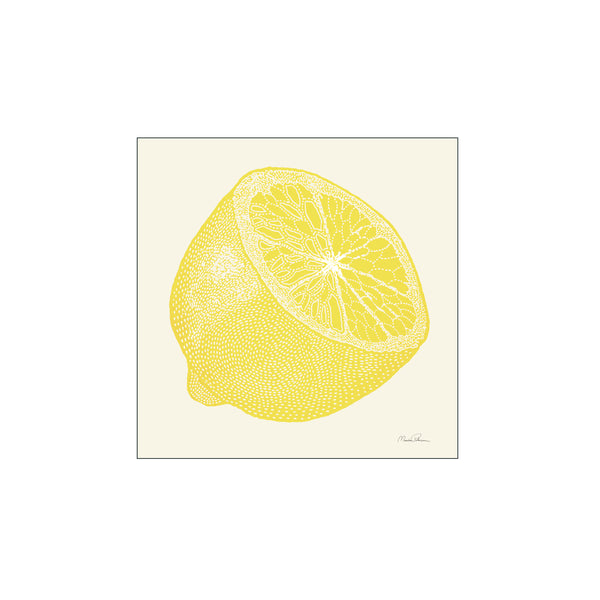 Open Lemon — Art print by Monika Petersen Art Prints from Poster & Frame