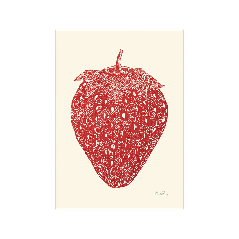 Strawberry — Art print by Monika Petersen Art Prints from Poster & Frame