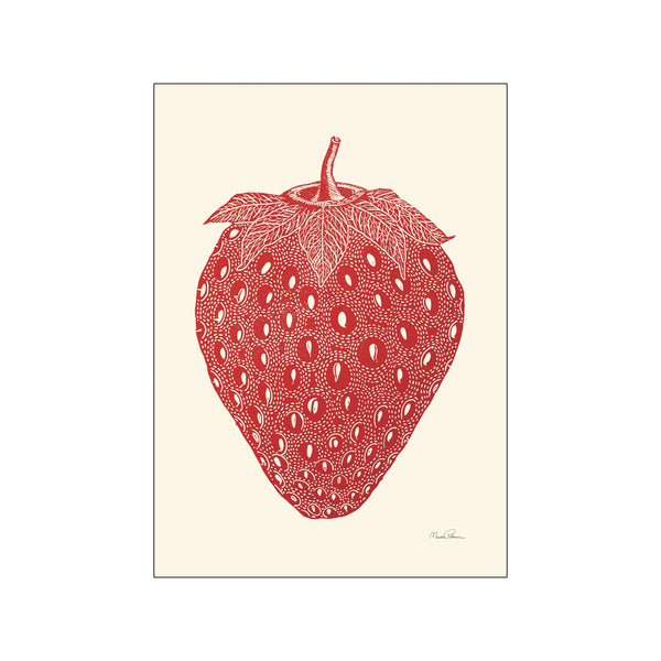 Strawberry — Art print by Monika Petersen Art Prints from Poster & Frame