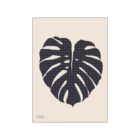 Monstera Black — Art print by Studio MAM from Poster & Frame