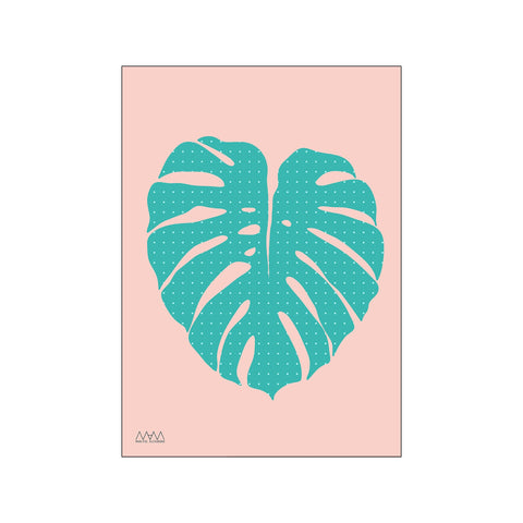 Monstera Teal — Art print by Studio MAM from Poster & Frame