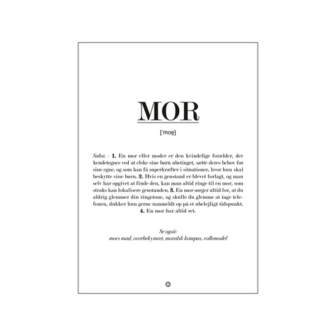 Mor Definition — Art print by Citatplakat from Poster & Frame