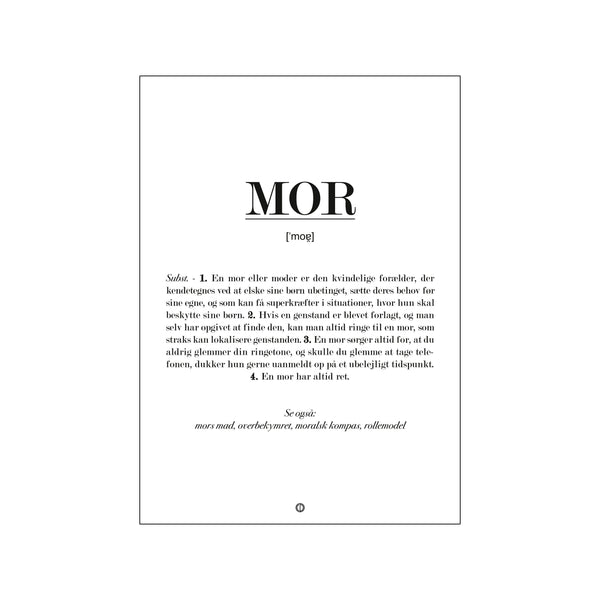 Mor Definition — Art print by Citatplakat from Poster & Frame
