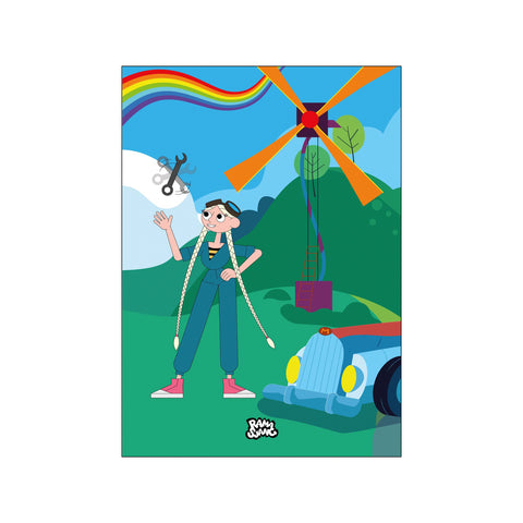 Motor Mille – Ramasjang plakat — Art print by Citatplakat from Poster & Frame