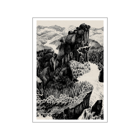 Mountains - Ronja The Robbers Daughter — Art print by Astrid Lindgren from Poster & Frame