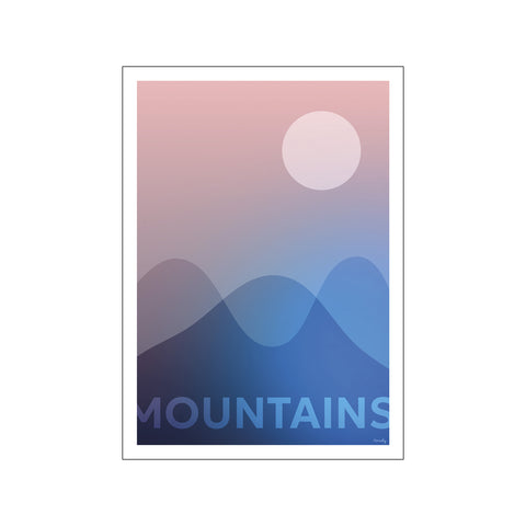 Mountains — Art print by Pincely from Poster & Frame