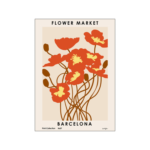 Flower Market. Barcelona No 7 — Art print by NKTN from Poster & Frame