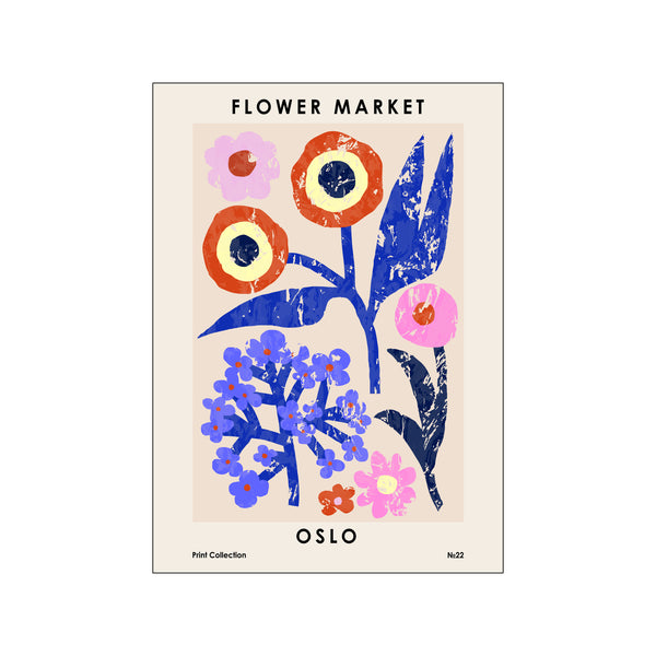 Flower Market Oslo — Art print by NKTN from Poster & Frame