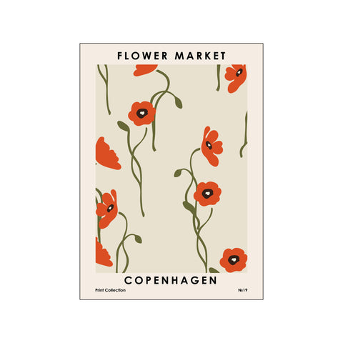 Flower Market Copenhagen — Art print by NKTN from Poster & Frame