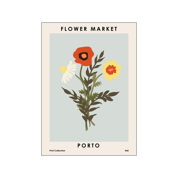 Flower Market Porto — Art print by NKTN from Poster & Frame