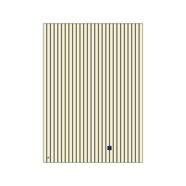 Blue square Black line — Art print by Nanna Klich from Poster & Frame