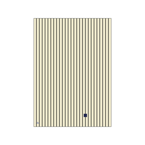 Blue square Black line — Art print by Nanna Klich from Poster & Frame