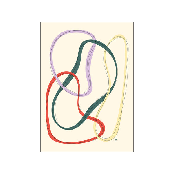 Connected creme — Art print by Nanna Klich from Poster & Frame