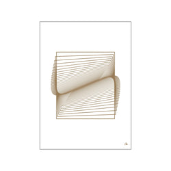 Folded Dimensions white — Art print by Nanna Klich from Poster & Frame