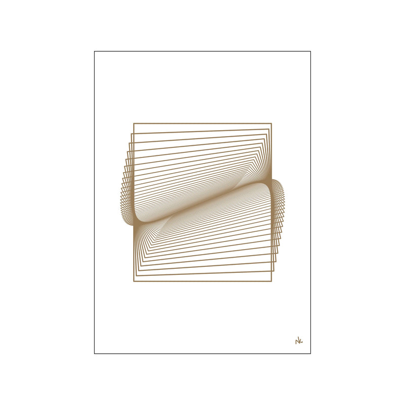 Folded Dimensions white — Art print by Nanna Klich from Poster & Frame