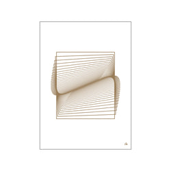 Folded Dimensions white — Art print by Nanna Klich from Poster & Frame