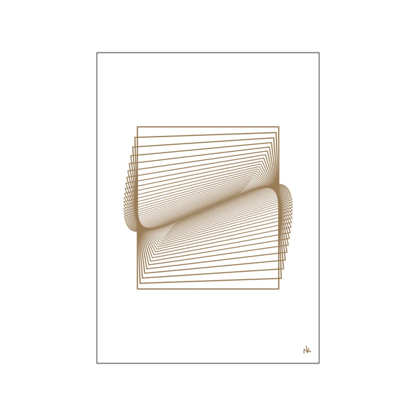 Folded Dimensions white — Art print by Nanna Klich from Poster & Frame