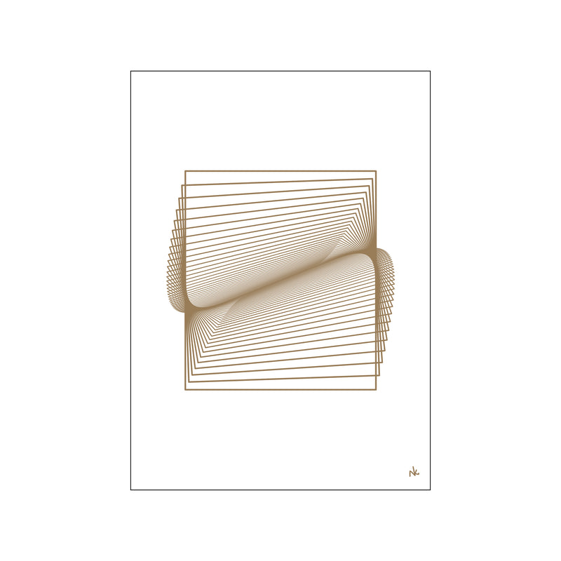 Folded Dimensions white — Art print by Nanna Klich from Poster & Frame