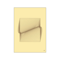 Folded Dimensions yellow — Art print by Nanna Klich from Poster & Frame